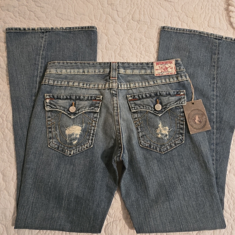 Y2K TRUE RELIGION COWGIRL DEST JOEY JEANS NWT $216 32